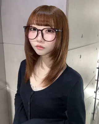 ミディアム AIRA/ブリーチ ‪/透明感カラーのヘアスタイル