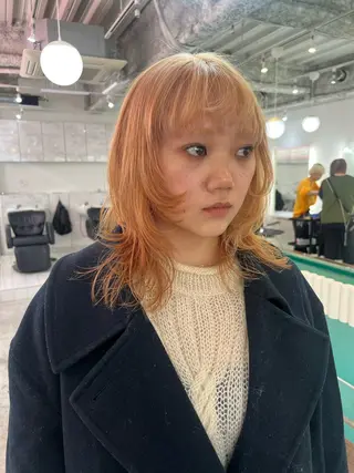 ミディアム 💥ウルフカット デザインあんな💥のヘアスタイル