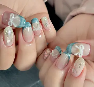 ネイル By moonネイル 🌷ワンホン/韓国風のネイルデザイン