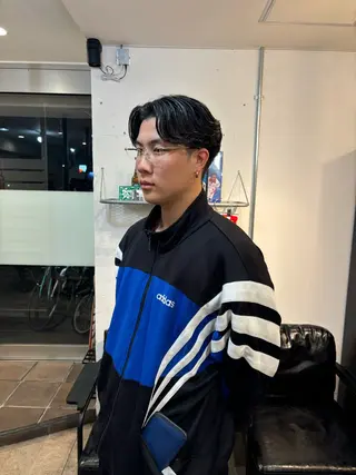 パーマ メンズ 川端 隼平のヘアスタイル