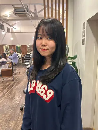 セミロング カラー MOK大阪梅田店 三ツ國 裕貴のヘアスタイル
