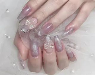 ネイル 𝐲𝐮𝐦𝐢🎀 長さ出しデザイン専門のネイルデザイン