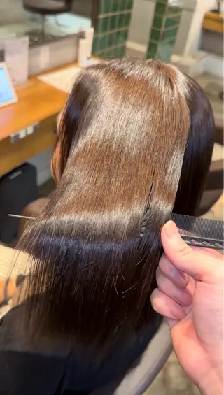 ロング パーマ 髪質改善 すずきひじりのヘアスタイル