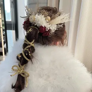 ロング ヘアアレンジ サソウ ユリエ🥥のヘアスタイル