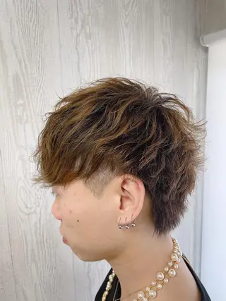 ショート カラー ヘアアレンジ HUENEST アカデミーサロンのヘアスタイル