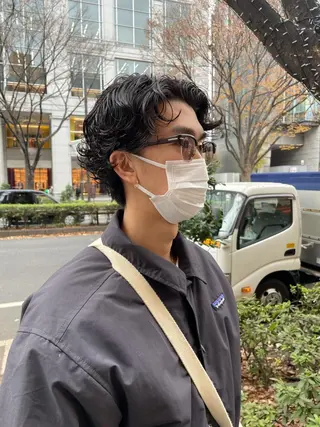 ショート パーマ メンズ キッズ オトナヘア🌸 harukaのヘアスタイル