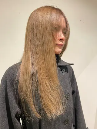 ロング カラー カラーモデル/太田 遙のヘアスタイル