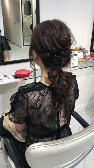 ロング ヘアアレンジ ✨韓国風カット/艶髪 カラー✨yumeのヘアスタイル