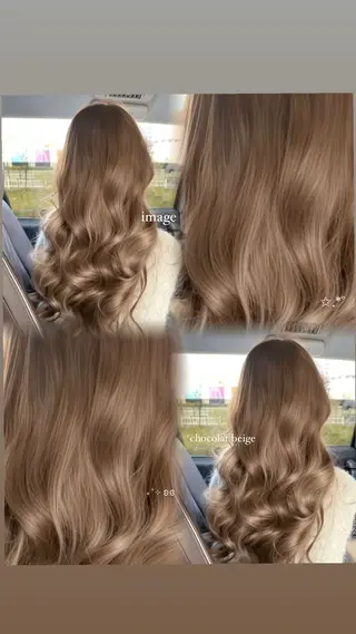 カラー 透ける透明感カラー 🤍anju🎀のヘアスタイル