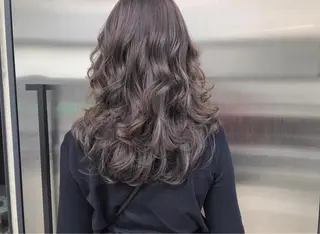 セミロング カラー パーマ ヘアアレンジ hayaka todaのヘアスタイル