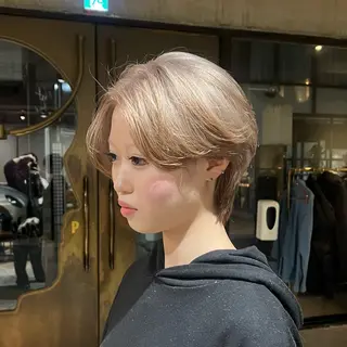 ショート カラー 赤みゼロ/透明感 カラー🌿KANTAのヘアスタイル