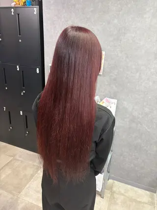 ロング カラー 金子 明日香のヘアスタイル