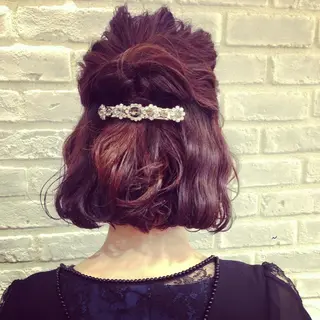 ショート ミディアム セミロング カラー パーマ ヘアアレンジ la fith所属・rico_by ヘアとアイブロウのヘアスタイル