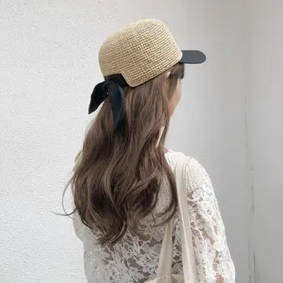 ロング hair make belle所属・國生 香織のヘアスタイル