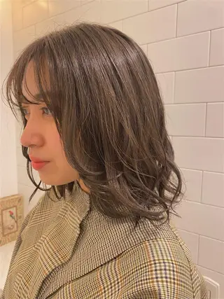 ミディアム カラー 門崎未依/レイヤー/ メンズカット🪿🌼のヘアスタイル