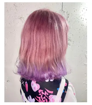 ミディアム カラー GARU-ガル-所属・TSUNO🦖 派手髪/オタク美容師のヘアスタイル