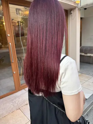ロング カラー saru所属・大西 柚羽のヘアスタイル