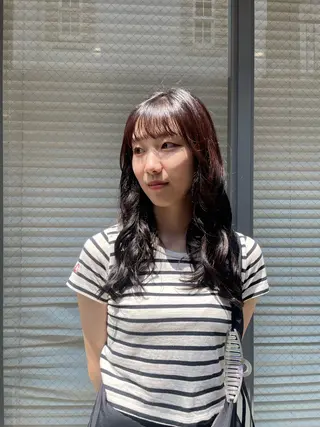 カラー 🪸暖色艶カラー/ shiori🫧のヘアスタイル