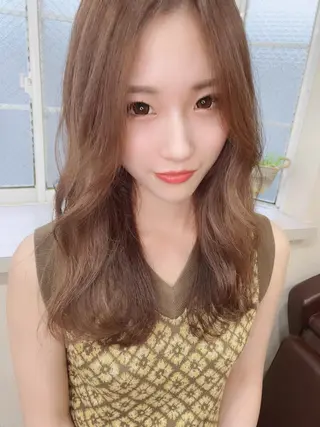 セミロング カラー 渡辺 健太のヘアスタイル