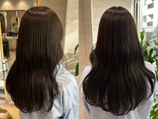 セミロング 大宮/透明感カラー＆ 美髪矯正🎀ゆづきのヘアスタイル