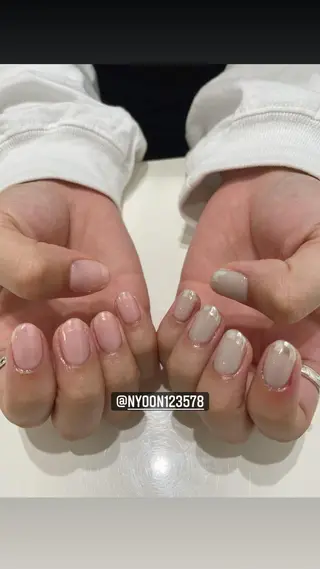 セミロング ネイル マツエク・マツパ アイブロウ 13日3980円‼️ マグもデザインも◎のネイルデザイン