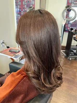 セミロング カラー ヘアアレンジ peakshair所属・堀江/メンズパーマ 𝒀𝑼𝑻𝑶のヘアスタイル