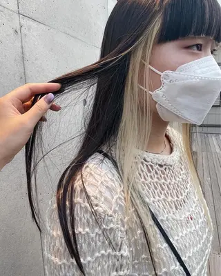 セミロング カラー 佐伯 和佳のヘアスタイル