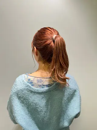 ロング カラー コノカ/暖色カラー/ 透明感カラーのヘアスタイル