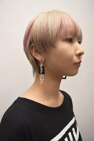 ショート カラー KAH所属・Koichi Satoのヘアスタイル