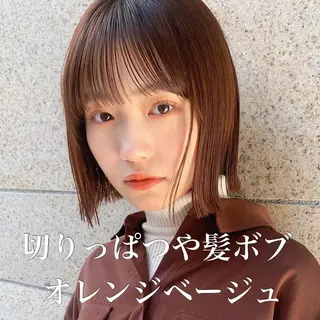 ミディアム カラー 🌱小顔ヘア/ボブ ミディアム/双葉🌱のヘアスタイル