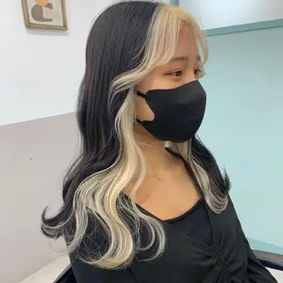 ロング カラー FRAME+spa&hair roomなんば駅前店所属・🌸MAYU🌸 ハイトーン➕レイヤーのヘアスタイル