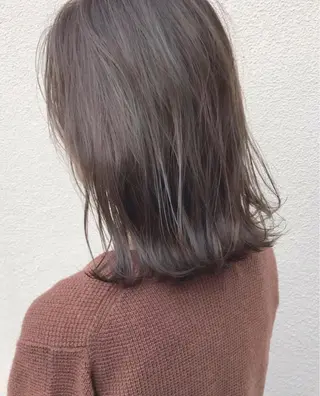 セミロング カラー ヘアアレンジ topstylist 芳賀みなみのヘアスタイル