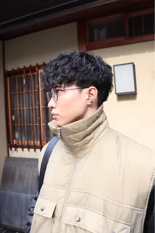 パーマ メンズ 似合わせカット /パーマ岡本淳平のヘアスタイル