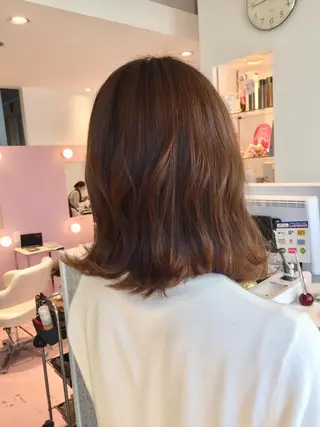 ミディアム 所渉/韓国レイヤー /ウルフカットのヘアスタイル