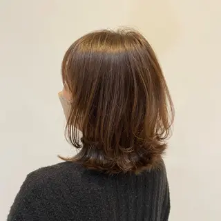 ミディアム 星原 瑞穂のヘアスタイル