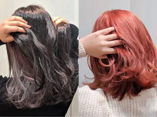 ミディアム 村松　和磨/ケアブ リーチ/メンズパーマのヘアスタイル