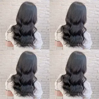 ロング カラー 髪質改善× ハイライト溝江のヘアスタイル