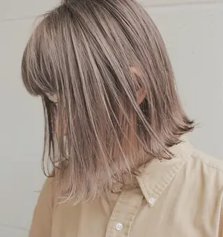 ミディアム カラー Mu所属・Mu ミューのヘアスタイル