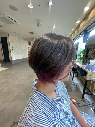 ショート end roll/ 白楽美容室/ユウタのヘアスタイル