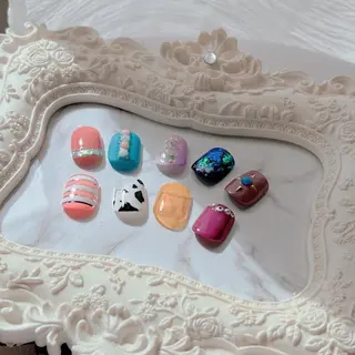 ネイル lucky nail 歌舞伎町のネイルデザイン