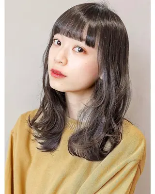 セミロング 《暖色/韓国hair 》🇰🇷桑原ユキネのヘアスタイル