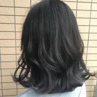 ミディアム カラー 髪質改善 頭身浴/ 中田のヘアスタイル