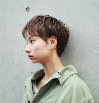 ショート カラー 🌈月1夜モデル募集 📩ください⭐️のヘアスタイル