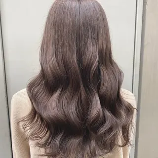 ミディアム ブラウンベージュ🤎 ブリーチなし🤎のヘアスタイル