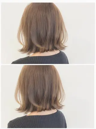 ミディアム カラー ヘアアレンジ topstylist 芳賀みなみのヘアスタイル