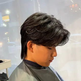 パーマ メンズ 縮毛矯正/メンズ パーマ/岩名新大のヘアスタイル