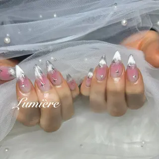 ネイル Lumière/ 超ロング/ワンホンのネイルデザイン