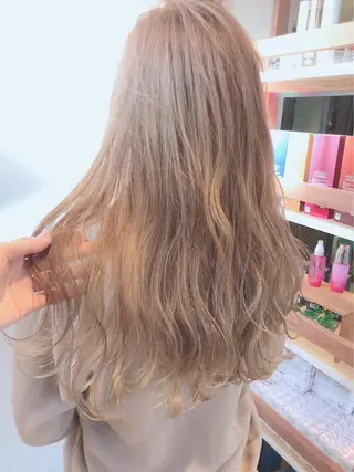 ミディアム カラー ヘアアレンジ 髪質改善デザイナー &mirai ryoのヘアスタイル