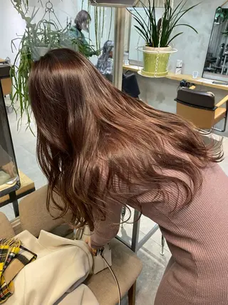 ロング カラー REINA☁️透明感 カラー/ぷつっと♡のヘアスタイル
