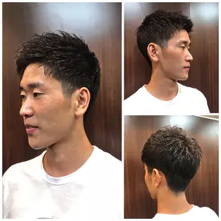 ショート メンズ メンズカット 知念　新菜のヘアスタイル